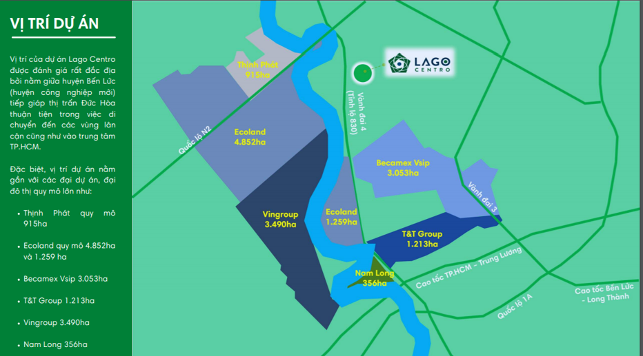 Quy hoạch dự án Lago Centro Long An