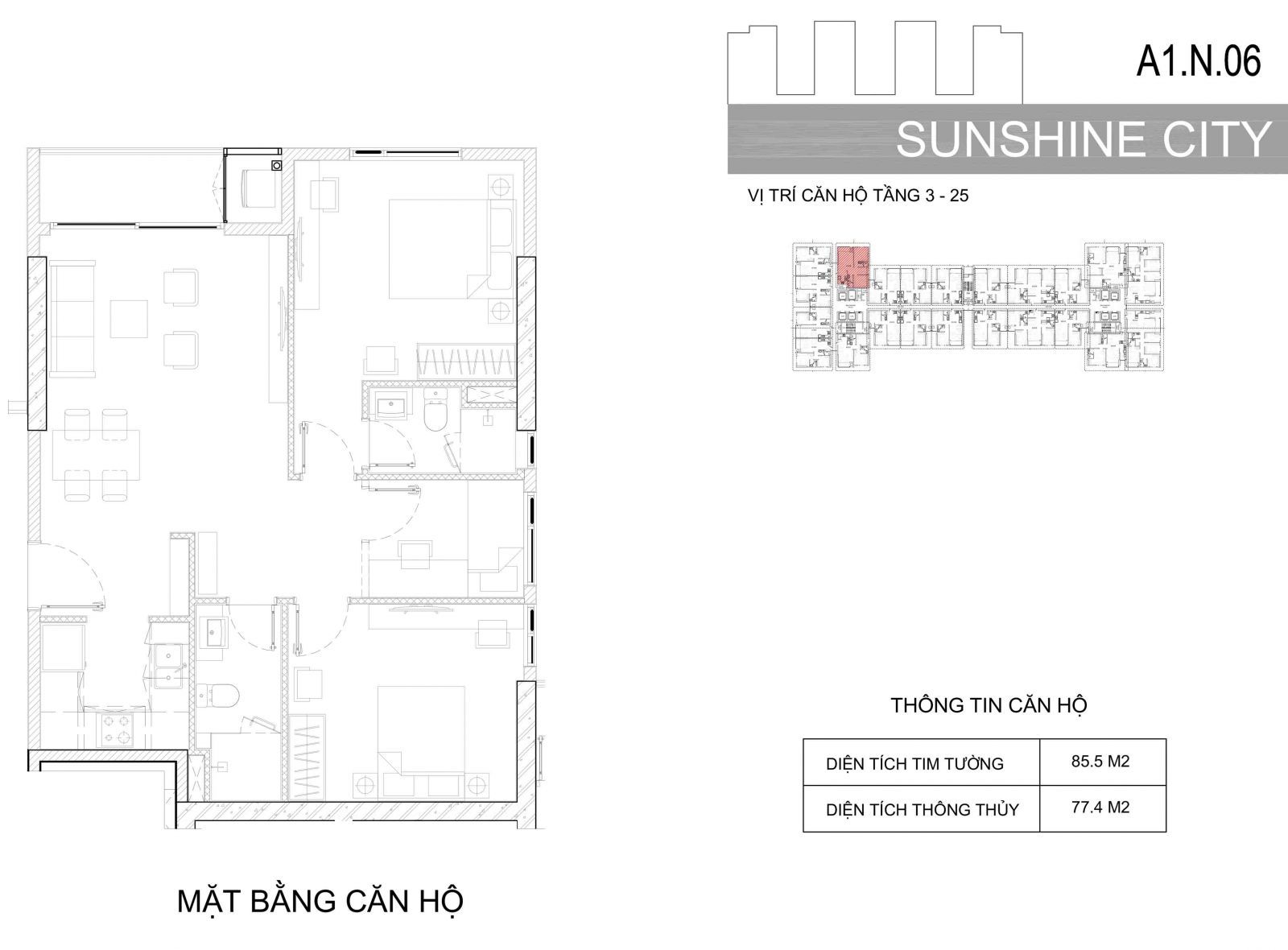 Thiết kế căn hộ sunshine city quận 7